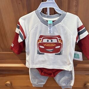 Lighting McQueen 2pc. Outfit Disney baby 12 months